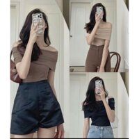 Áo Kiểu Nữ Trễ Vai Ngắn Tay - Nhẹ Nhàng Nữ Tính