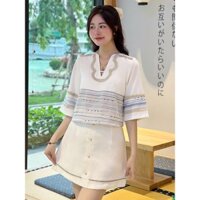 ÁO KIỂU PHỐI REN VIỀN CỔ [MINOR NAOMI]