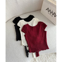 Áo Kiểu Ren Hoa Hở Lưng Anna - Ziko Top