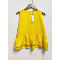 Áo kiểu sát nách cách điệu phối bèo trẻ trung