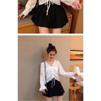 áo kiểu tay loe cổ chữ v