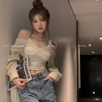 Áo Kiểu Trễ Vai Xếp Ly Họa Tiết Kẻ Sọc Thời Trang Mùa Hè Quyến Rũ Cho Nữ