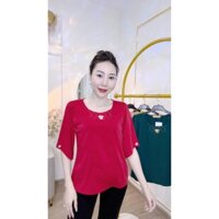 Áo Kiểu Trung Niên Hoa Nhí Tay Xòe Sang Trọng, Duyên Dáng Cho Phái Đẹp Chất liệu Lụa cao cấp