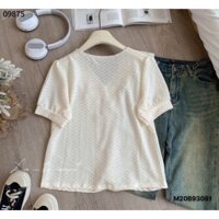 Áo kiểu viền ren-M93081