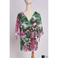 Áo kiểu voan form rộng tay bèo - Hàng VNXK dư xịn