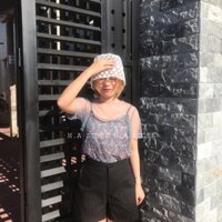 áo kiểu voan lưới hoa 2 lớp