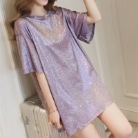 Áo kim tuyến nữ tay lỡ dáng dài