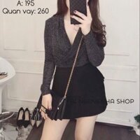 Áo kim tuyến vạt xéo