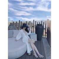 áo kimono đi biển có đai kèm
