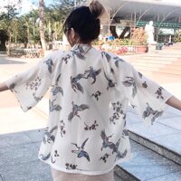 Áo Kimono Hạc Thiết Kế