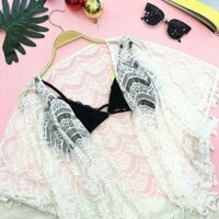 Áo kimono ren đi biển