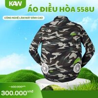 [Áo Lẻ] Áo Điều Hòa Việt Nam Cao Cấp 558U Rằn Ri – Áo Quạt Làm Mát Ngụy Trang, Giảm Nhiệt Nhanh, Bền Bỉ Ngoài Trời