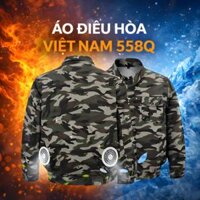 [Áo Lẻ] Áo Điều Hòa Việt Nam 558Q Rằn Ri Có Hộp – Áo Quạt Làm Mát Bền Bỉ, Giảm Nhiệt Nhanh Cho Công Trình