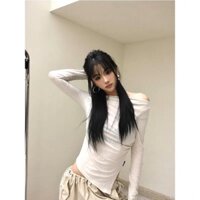 áo lệch vai tà chéo y2k