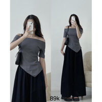 ÁO LỆCH VAI THUN GÂN TĂM