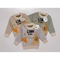 ÁO LEN BÉ TRAI IN CHỮ LION KING