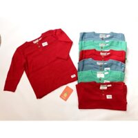 Áo len bé trai xuất dư áo len cho bé cổ Henley size 9 tháng - 4 tuổi
