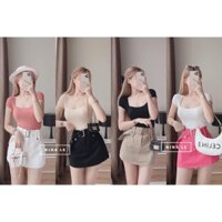 Áo len body mỏng 4 màu cho nữ