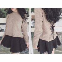 Áo Len buộc nơ sau chất đẹp