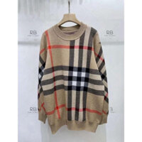 Áo Len Burberry Hoạ Tiết Kẻ Caro BBR - Áo Len Kẻ Caro Vàng Phong Cách Boy Phố Hàng Loại 1 Chất Len Dày Dặn hottrend
