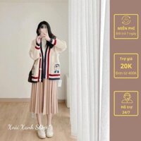 Áo Len Cadigan Hình Doremon, Áo khoác len dày dài,  Áo Choàng Hàng Quảng Châu