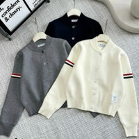 Áo len cadigan siêu xinh cực hot mẫu mới 2025, áo khoác len bomber cadigan thome brown siêu xinh siêu nhẹ nhàng 20