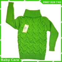Áo len cao cổ vặn thừng siêu ấm cho bé  - áo len cho bé-áo len cổ lọ cho bé