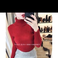 Áo len cao cổ