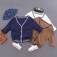 Áo Len Cardigan Cao Cấp Hiệu Katoofely Cho Bé Trai 3-7 Tuổi Candy House - Áo Len Sợi Len To Dày Đanh Không Bai Xù