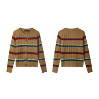 Áo len Cardigan cổ điển Skittles War Horse Twist