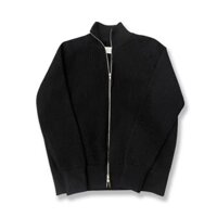 Áo len cardigan Mỹ dây kéo nửa cao cổ Áo len nam xanh Hàn Quốc ấm áp rộng rãi giản dị Lười Dệt kim LEN/11.23