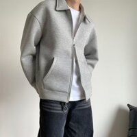 Áo len Cardigan nam, áo ve áo màu trơn thông thường