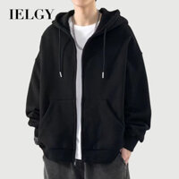 Áo len cardigan nam có mũ trùm đầu IELGY, áo thương hiệu thời trang xuân thu