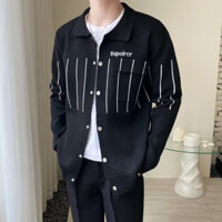 Áo len cardigan nam dáng rộng giản dị thời trang đa năng thoải mái phong cách retro mới
