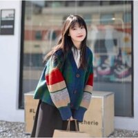 Áo len Cardigan Nam Nữ phối dày dặn (Ảnh thật)