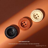 Áo len cardigan trẻ em, áo khoác có nút gỗ, áo trench coat, nút gỗ nguyên khối, áo khoác tròn, nút trang trí đa năng