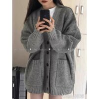 Áo len cardigan trơn dáng rộng AO26