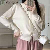 Áo len cardigan ZONGGJZ Nữ Y2K, Áo len móc rắn phong cách Preppy, Áo khoác dài tay mùa xuân thu đơn có ngực mỏng mùa xuân