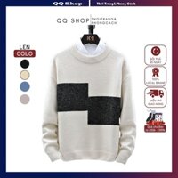Áo len caro áo len nam cao cấp dài tay cổ tròn phong cách hàn quốc - QQ.SHOP