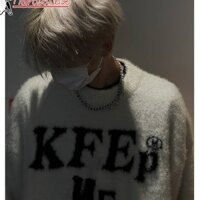 Áo len Cashmere giả chồn nam chất lượng cao mơ ước hợp thời trang hàng đầu đơn giản