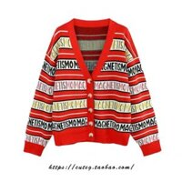 Áo len choàng form rộng