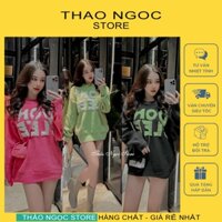 Áo len chữ nỗi tay dài form rộng giấu quần hàng nhập (có sẵn, hình thật) THẢO NGỌC STORE