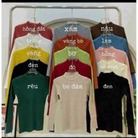 Áo len cổ 3 phân.