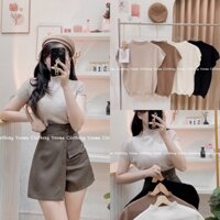 Áo len cổ 3cm tay hến len lông thỏ hàng qc yoomeclothing
