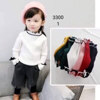 Áo len cổ 3cm tay xòe