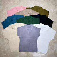 Áo len cổ bẻ tay hến , áo len nũ Quảng Châu_ngọc loan shop ( ảnh tự chụp )