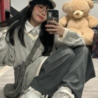 Áo len cổ chữ V cho nữ, áo len phong cách học sinh Nhật Bản, áo len dáng rộng cho nữ sinh viên