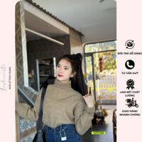 Áo len cổ lọ, Áo len nữ tay dài dễ phối đồ (hình thật shop chụp)