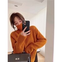 Áo len cổ lọ, form dáng rộng