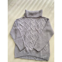 Áo Len Cổ Lọ Màu Tím Nhạt